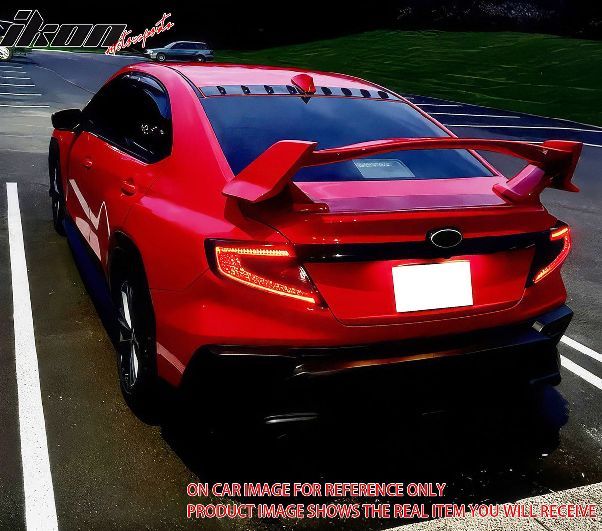 2022-2025 Subaru WRX D2 Style Matte Black Rear Roof Spoiler ABS