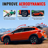 Rear Roof Window Spoiler Wing for Ford Focus ST 2013-2018 V Style Painted Gloss Black ABS Plastic