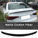 2017-2022 Audi A4 B9 S4 Style Forged Carbon Fiber Trunk Spoiler Wing