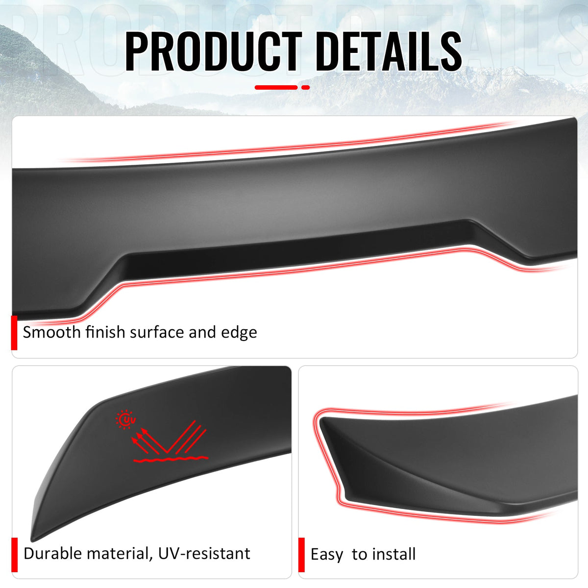 2002-2006 Acura RSX JDM Duckbill Trunk Spoiler Rear Tail Wing Primer Black ABS