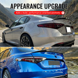 2017-2026 Alfa Romeo Giulia OE Style Rear Trunk Spoiler Wing Gloss Black ABS