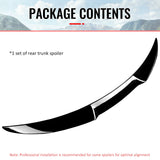 2017-2026 Alfa Romeo Giulia OE Style Rear Trunk Spoiler Wing Gloss Black ABS
