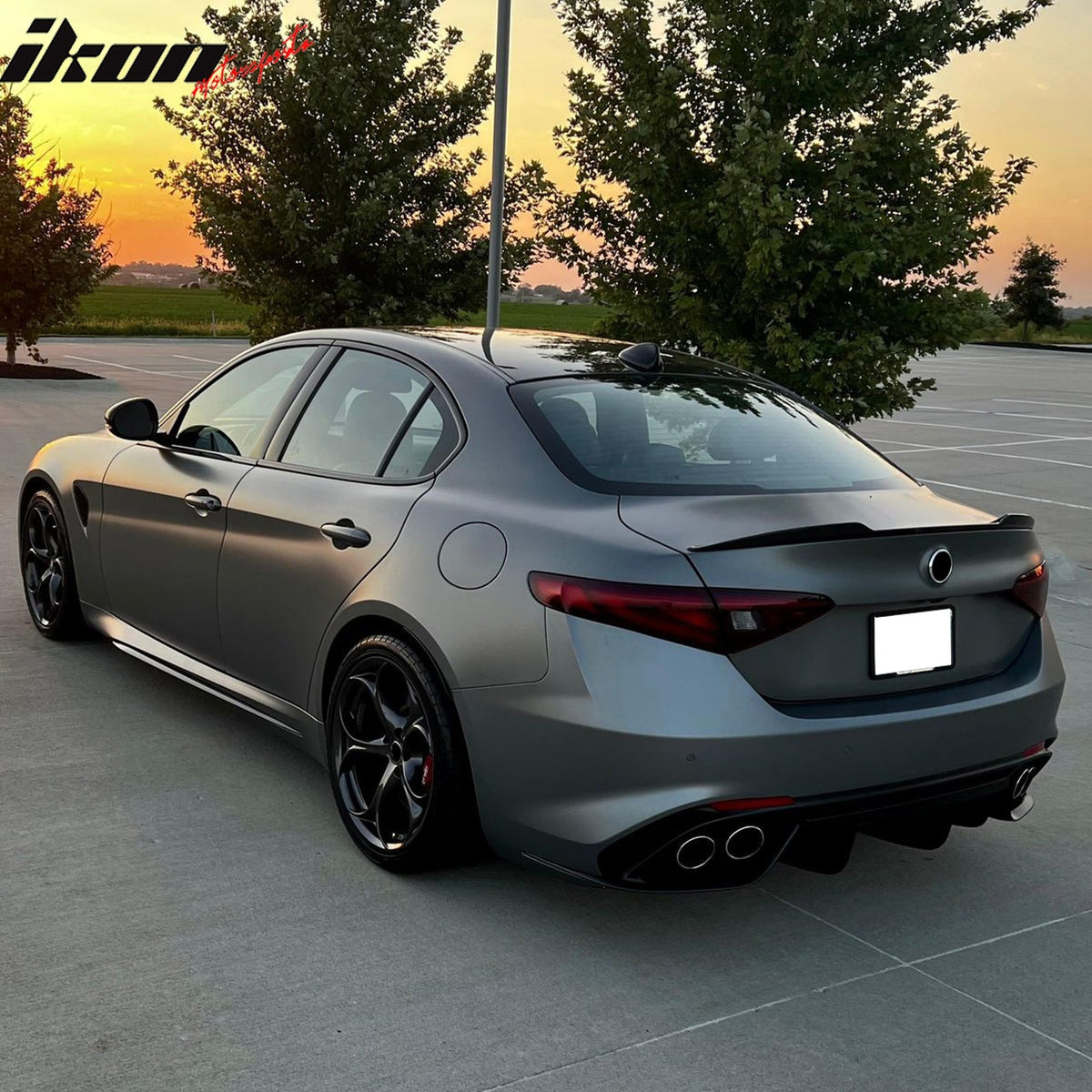 2017-2026 Alfa Romeo Giulia OE Style Rear Trunk Spoiler Wing Gloss Black ABS