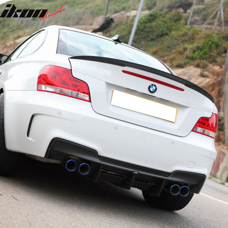 2007-2011 BMW E82 1 Series P Style Matte Black ABS Rear Spoiler Wing