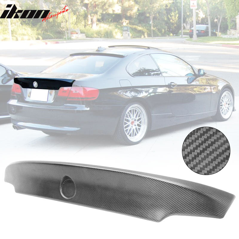 2007-2013 BMW E92 3-Series Coupe CSL Style Carbon Fiber Trunk Spoiler