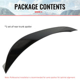 Trunk Spoiler Wing for BMW F10 5 Series 2011-2017 AC Style Carbon Fiber