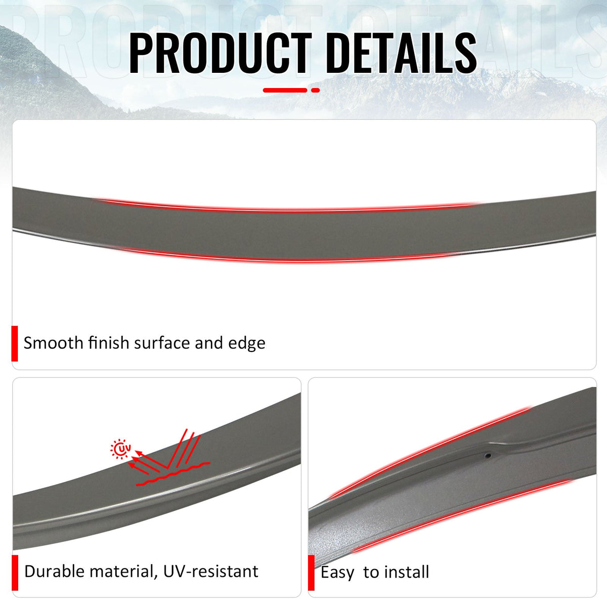 2011-2017 BMW F10 5-Series Sedan 4-Door Trunk Spoiler ABS