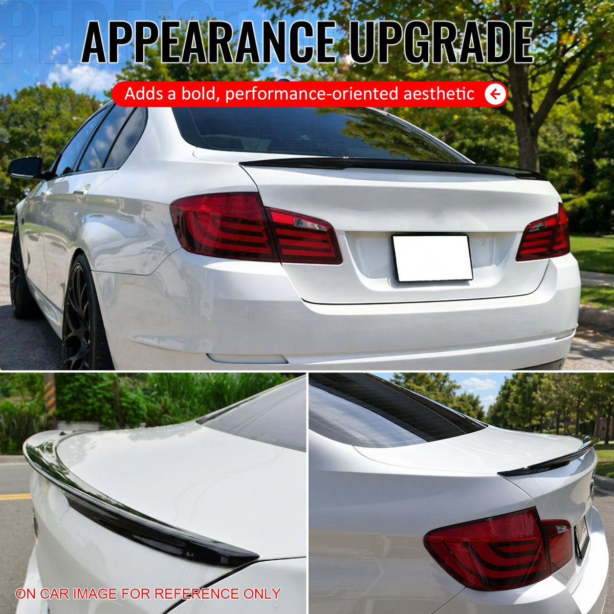 2011-2017 BMW F10 5-Series Sedan 4-Door Trunk Spoiler ABS