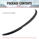 2011-2017 BMW F10 5-Series Sedan 4-Door Trunk Spoiler ABS