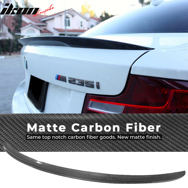 2014-2021 BMW 2-Series Performance Style Carbon Fiber Trunk Spoiler
