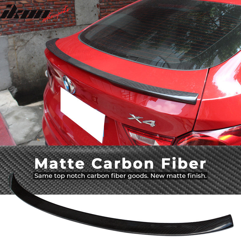 2015-2017 BMW X4 F26 Performance 2 Style Carbon Fiber Trunk Spoiler
