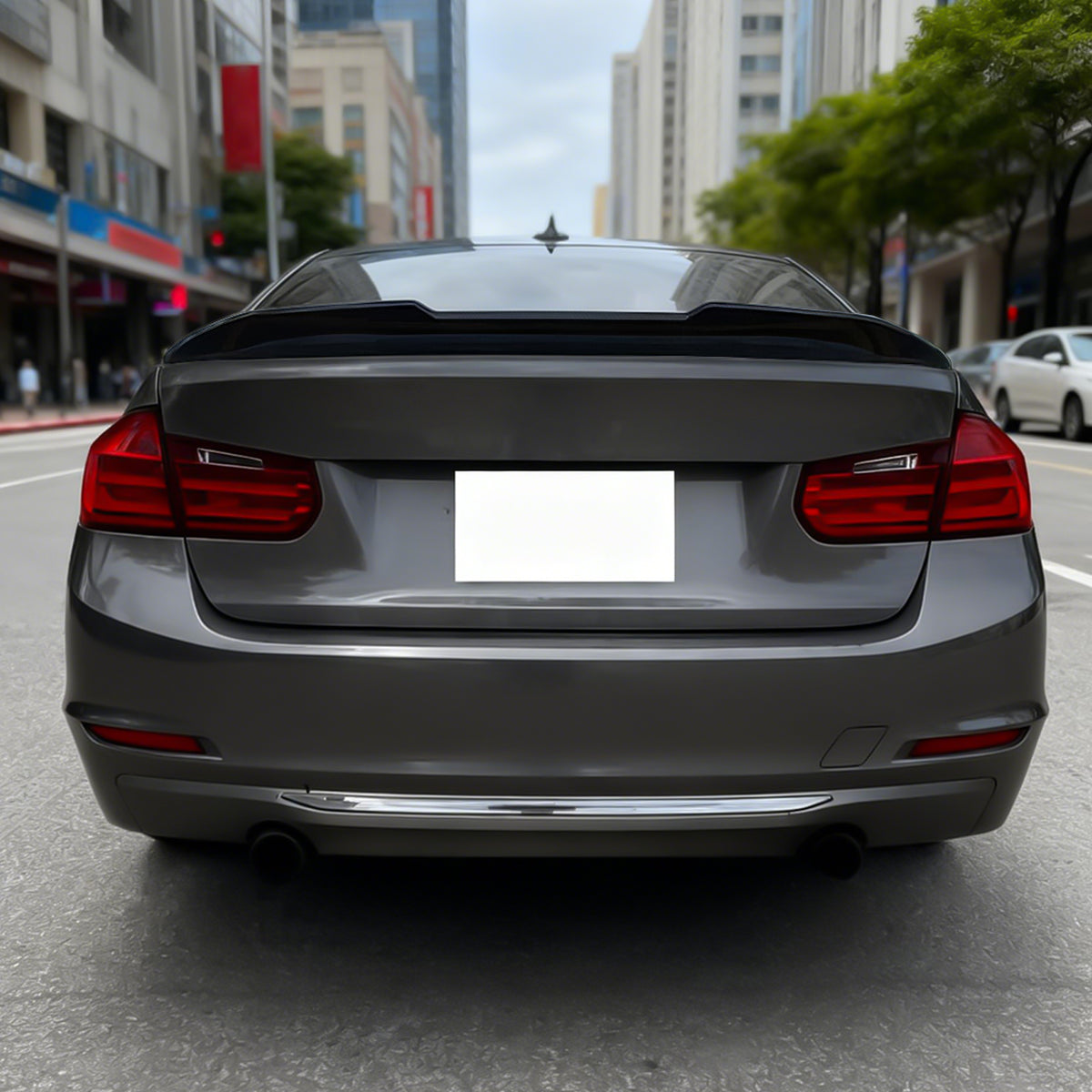 2012-2018 BMW F30 3-Series Sedan PSM Carbon Fiber Print Trunk Spoiler