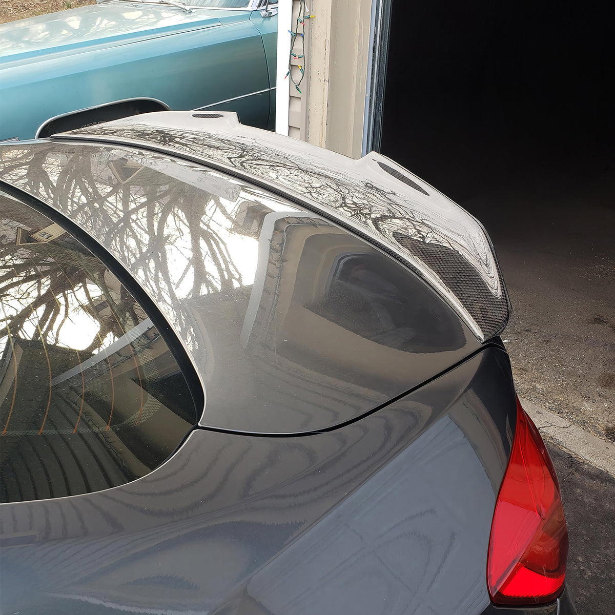 2012-2018 BMW F30 3-Series Sedan PSM Carbon Fiber Print Trunk Spoiler