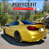 2014-2020 BMW 4-Series F83 M4 Convertible PSM Style Gloss Black Trunk Spoiler ABS