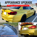 2014-2020 BMW 4-Series F83 M4 Convertible PSM Style Gloss Black Trunk Spoiler ABS