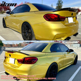 2014-2020 BMW 4-Series F83 M4 Convertible PSM Style Gloss Black Trunk Spoiler ABS