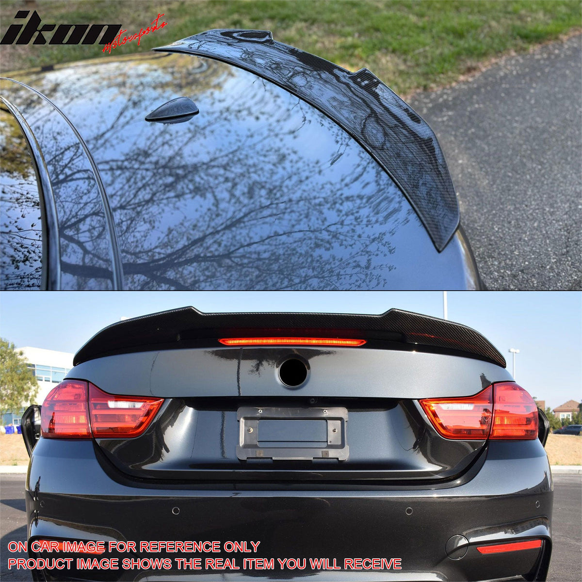 2014-2020 BMW 4-Series F83 M4 Convertible PSM Style Gloss Black Trunk Spoiler ABS
