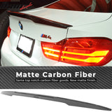 2015-2020 BMW M4 F82 4-Series P Style Carbon Fiber Trunk Spoiler