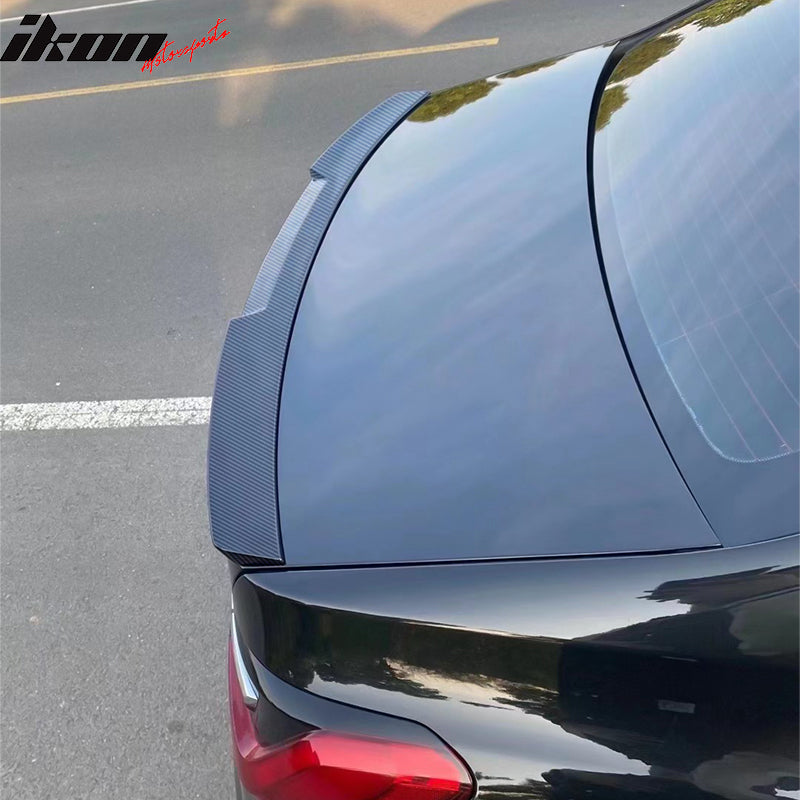 2020-2022 BMW 7 G12 IK Style Carbon Fiber Print Rear Spoiler ABS