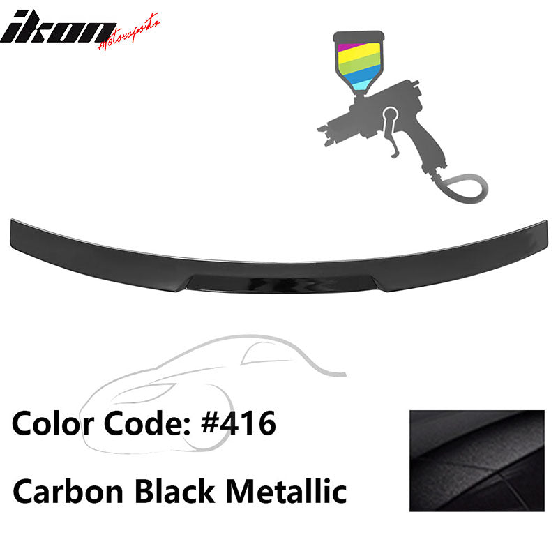 2020-2022 BMW G12 7-Series IKON Style Trunk Spoiler Painted #416 Carbon Black Metallic ABS