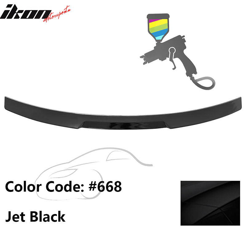 2020-2022 BMW G12 7-Series IKON Style Trunk Spoiler Painted #668 Jet Black ABS