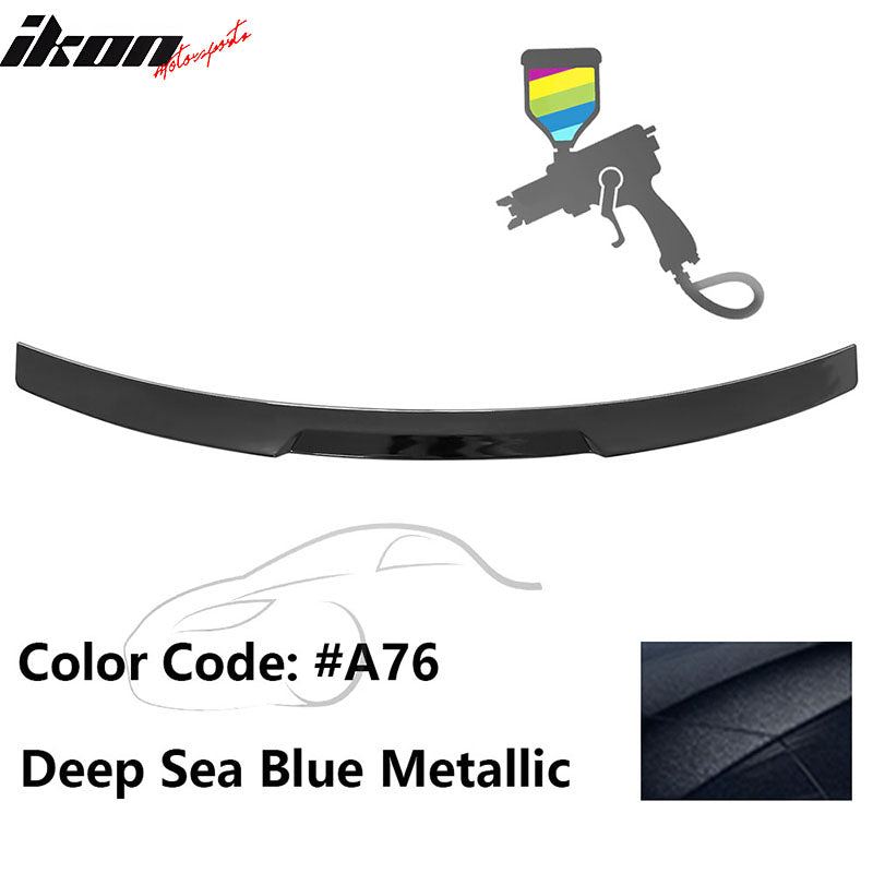 2020-2022 BMW G12 7-Series IKON Style Trunk Spoiler Painted #A76 Deep Sea Blue Metallic ABS