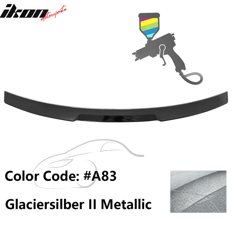 2020-2022 BMW G12 7-Series IKON Style Trunk Spoiler Painted #A83 Glaciersilber II Metallic ABS