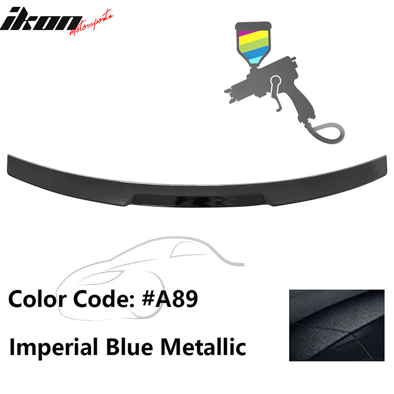 2020-2022 BMW G12 7-Series IKON Style Trunk Spoiler Painted #A89 Imperial Blue Metallic ABS