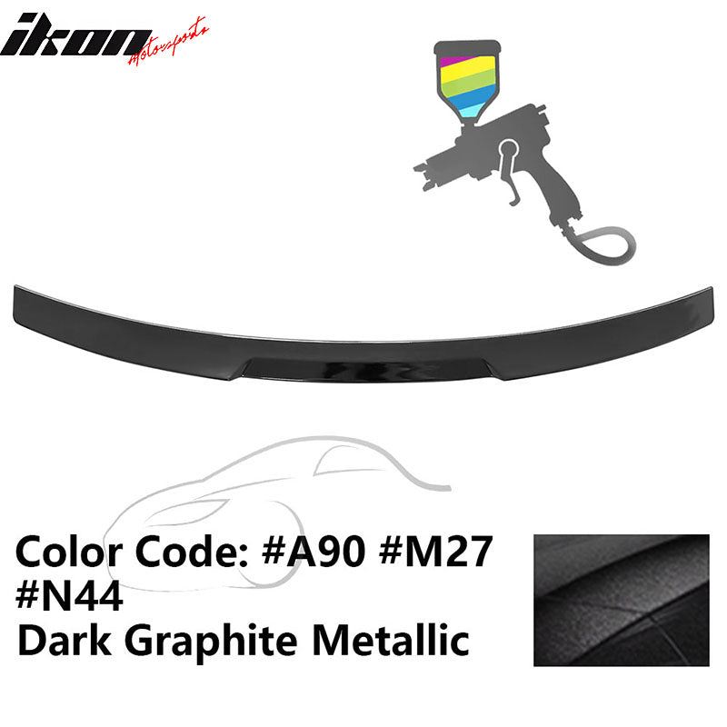 2020-2022 BMW G12 7-Series IKON Style Trunk Spoiler Painted #A90 Dark Graphite Metallic ABS