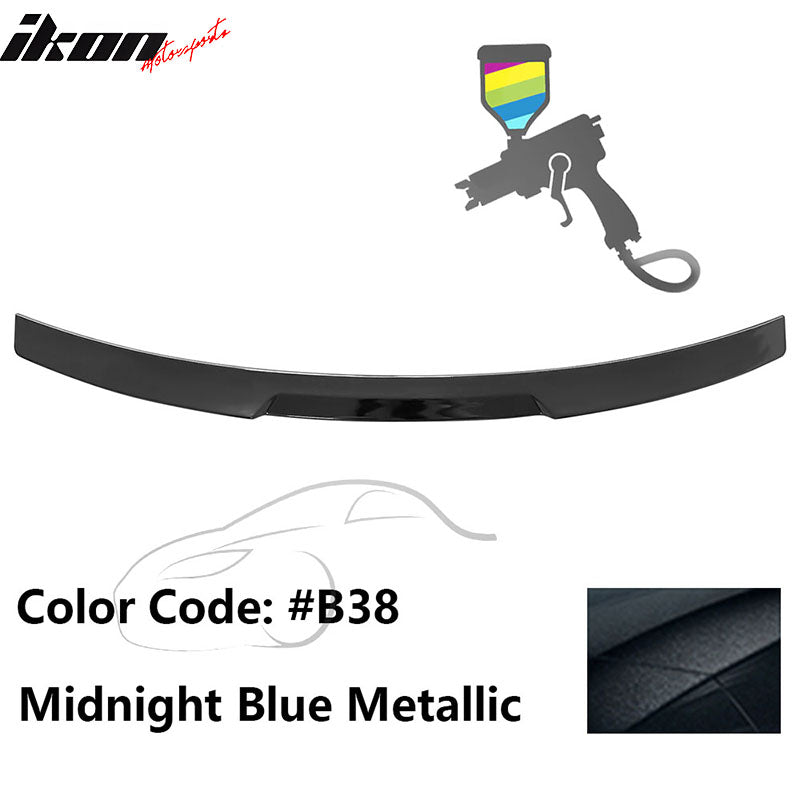 2020-2022 BMW G12 7-Series IKON Style Trunk Spoiler Painted #B38 Midnight Blue Metallic ABS