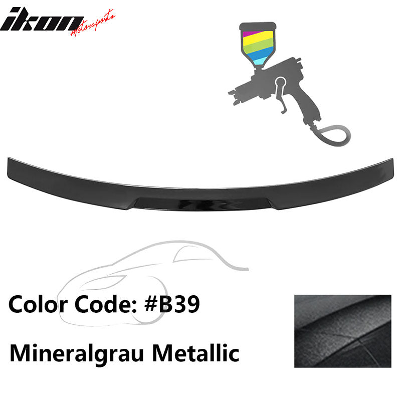 2020-2022 BMW G12 7-Series IKON Style Trunk Spoiler Painted #B39 Mineralgrau Metallic ABS