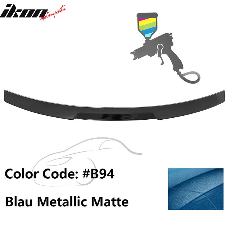 2020-2022 BMW G12 7-Series IKON Style Trunk Spoiler Painted #B94 Blau Metallic Matte ABS