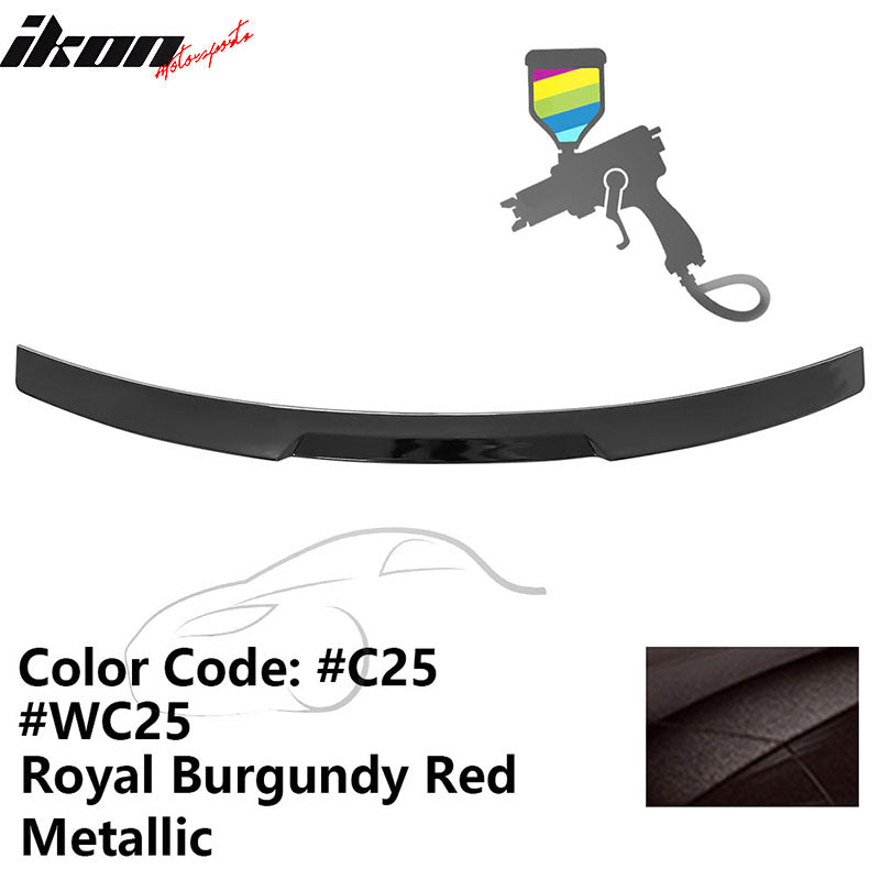2020-2022 BMW G12 7-Series IKON Style Trunk Spoiler Painted #C25 Royal Burgundy Red Metallic ABS
