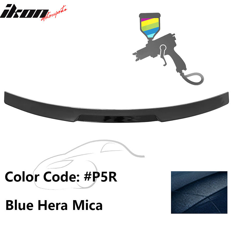 2020-2022 BMW G12 7-Series IKON Style Trunk Spoiler Painted #P5R Blue Hera Mica ABS