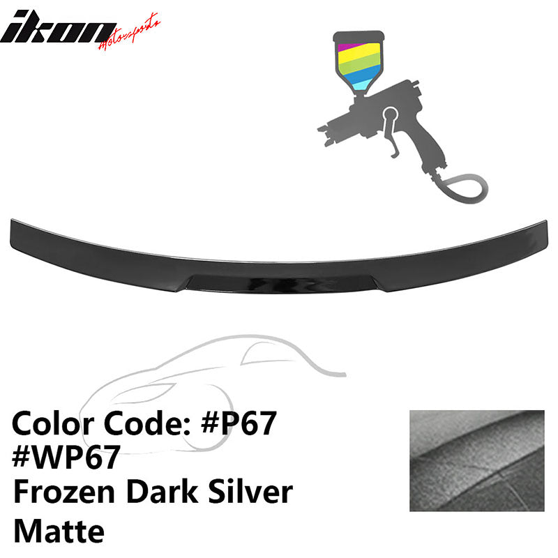 2020-2022 BMW G12 7-Series IKON Style Trunk Spoiler Painted #P67 Frozen Dark Silver Matte ABS