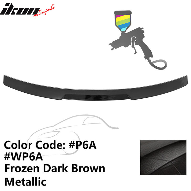 2020-2022 BMW G12 7-Series IKON Style Trunk Spoiler Painted #P6A Frozen Dark Brown Metallic ABS