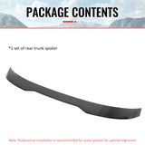 2019-2026 BMW G20 3-Series 320i 330e 330i xDrive Rear Trunk Deck Lid Spoiler Wing Lip Exterior Auto Parts IKON Style Gloss Black ABS