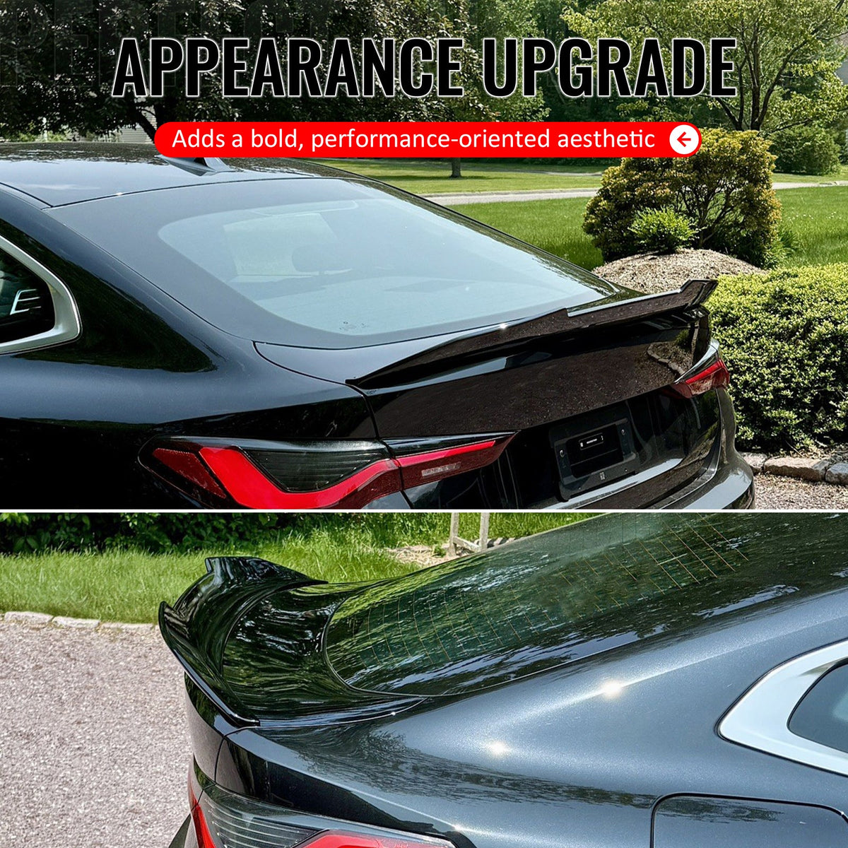 2021-2026 BMW G26 4 Series Gran Coupe i4 PSM Style Gloss Black Trunk Spoiler ABS