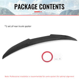 2021-2026 BMW G26 4 Series Gran Coupe i4 PSM Style Gloss Black Trunk Spoiler ABS