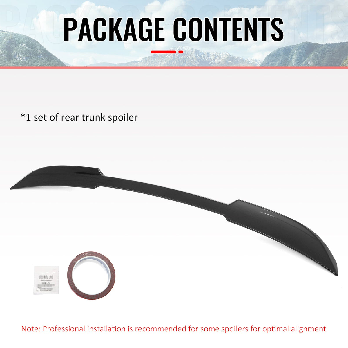 2017-2023 BMW 5 Series G30 & F90 M5 IKON Style Rear Trunk Spoiler Wing Gloss Black ABS