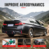 2017-2023 BMW 5 Series G30 & F90 M5 IKON Style Rear Trunk Spoiler Wing Gloss Black ABS
