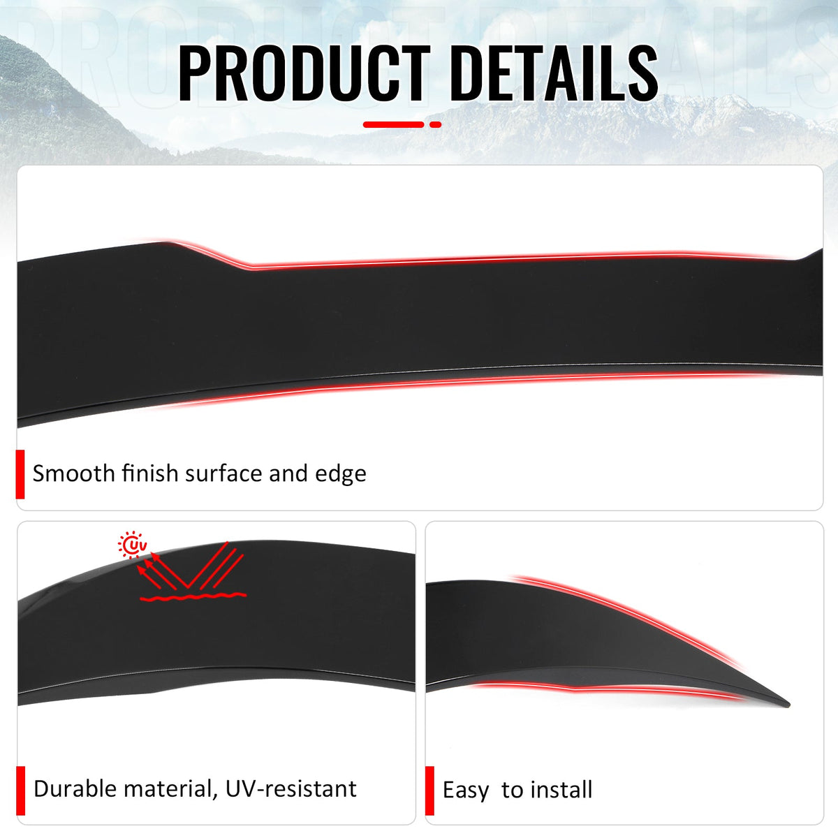 2022-2026 BMW 2-Series G42 G87 M2 IKON Style Trunk Spoiler Gloss Black ABS