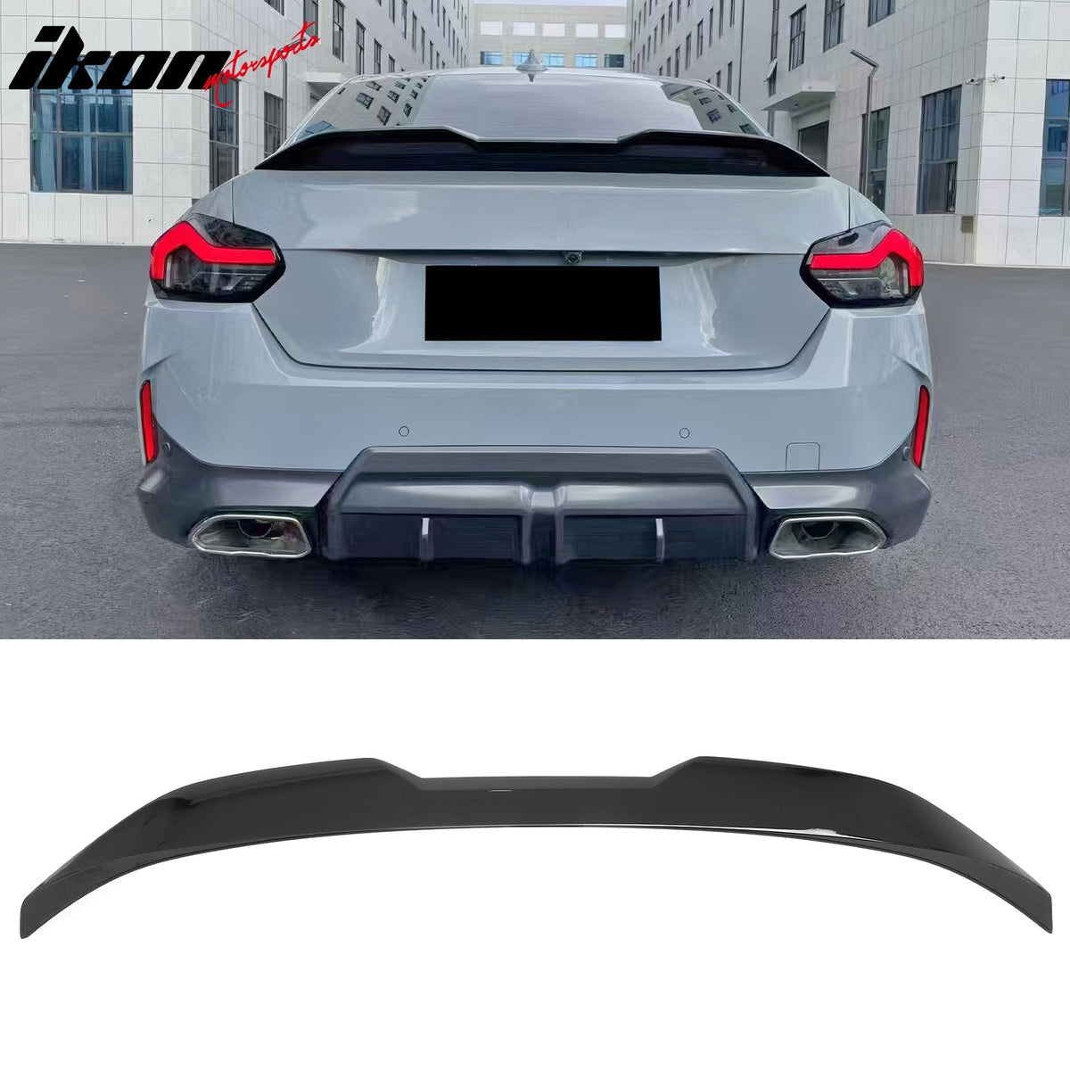 2022-2026 BMW 2-Series G42 G87 M2 MP Performance Style Trunk Spoiler Gloss Black ABS