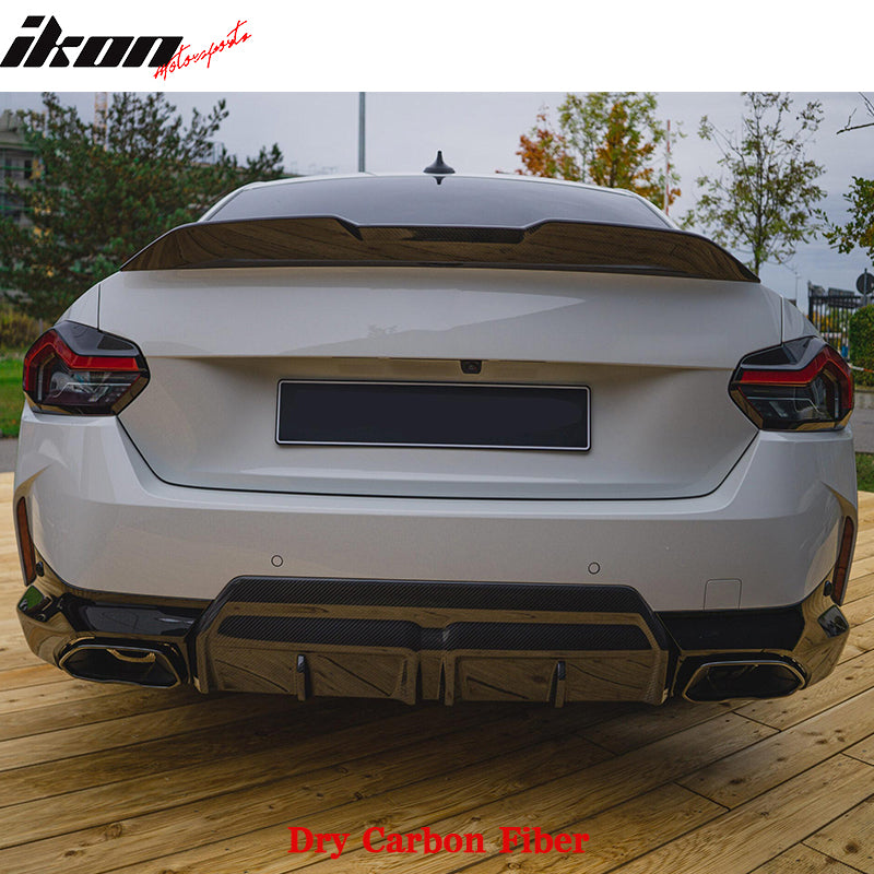 22-25 BMW G42 G87 2DR M Performance Rear Spoiler Wing Dry Carbon Fiber