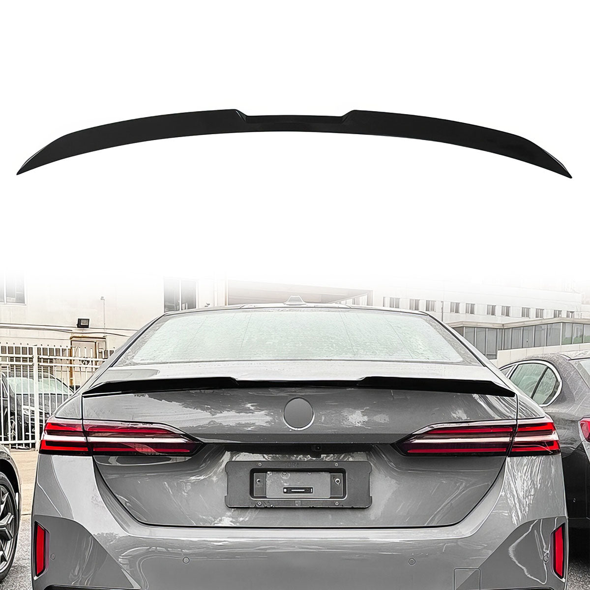 2024-2025 BMW G60 5-Series i5 M5 V Style Gloss Black Trunk Spoiler ABS