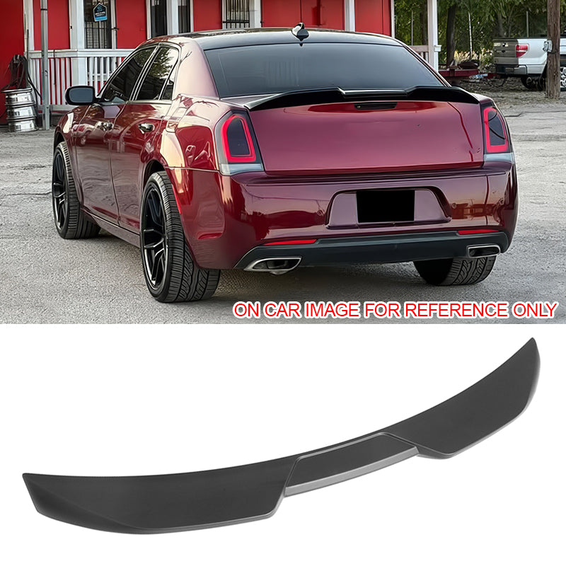 2011-2023 Chrysler 300 M Style Rear Trunk Spoiler Wing Matte Black ABS