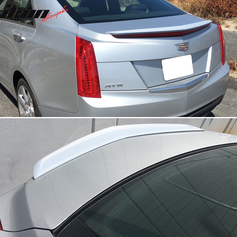 2013-2018 Cadillac ATS Sedan OEM Style Painted Rear Trunk Spoiler