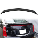 2016-2019 Cadillac ATS Sedan V Style Unpainted Rear Spoiler Wing ABS