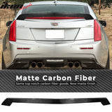 2016-2019 Cadillac ATS-V Sedan V Style Carbon Fiber Trunk Spoiler Wing