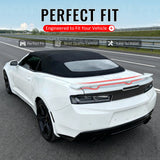 2016-2024 Chevrolet Camaro ZL1 Style Unpainted Black Trunk Spoiler ABS